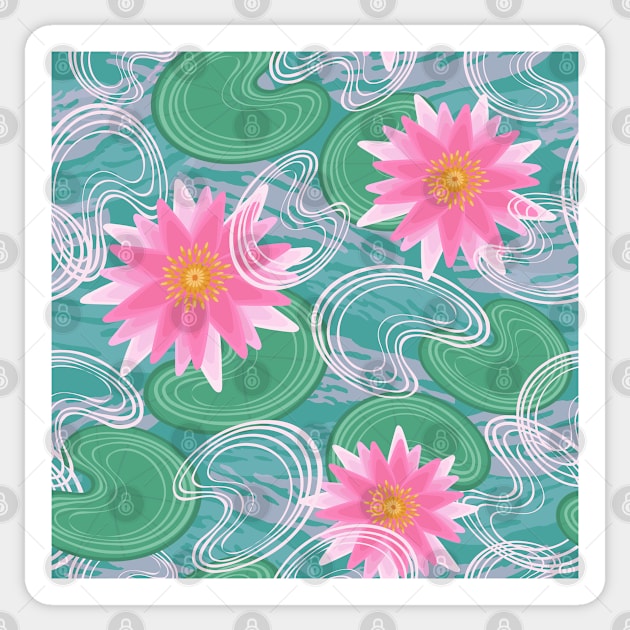 Water lilies Sticker by olgart